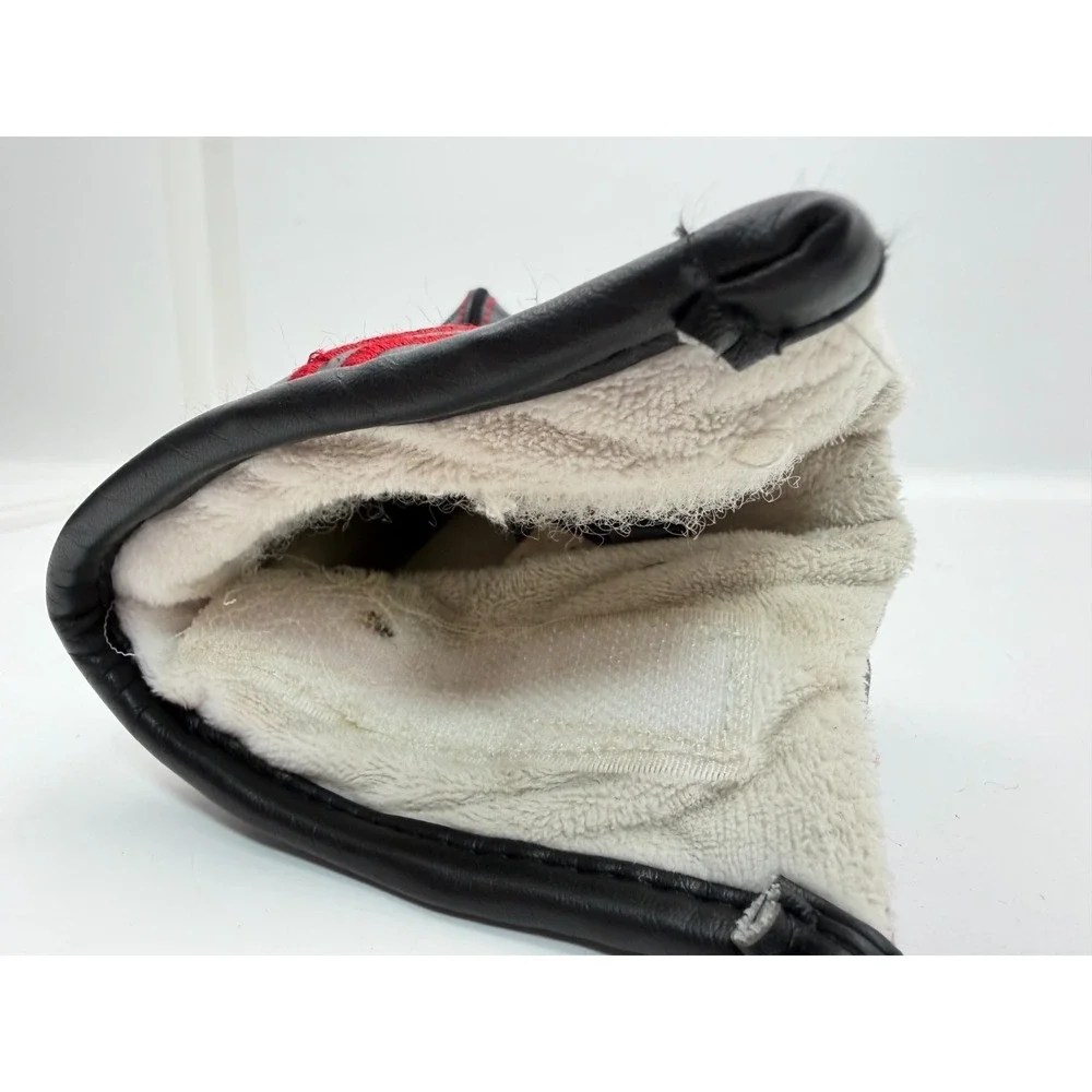 Odyssey White Hot Pro Blade Putter Headcover | Black, Red, & White Golf Cover
